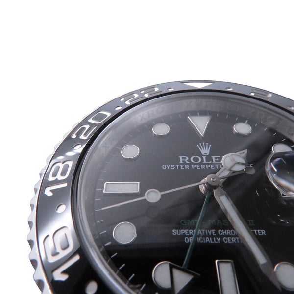 ロレックス GMTマスター2 デイト ランダムシリアル ルーレット 116710LN ROLEX 腕時計 黒文字盤