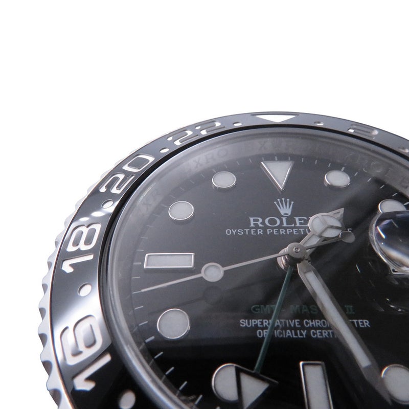 ロレックス GMTマスター2 デイト ランダムシリアル ルーレット 116710LN ROLEX 腕時計 黒文字盤