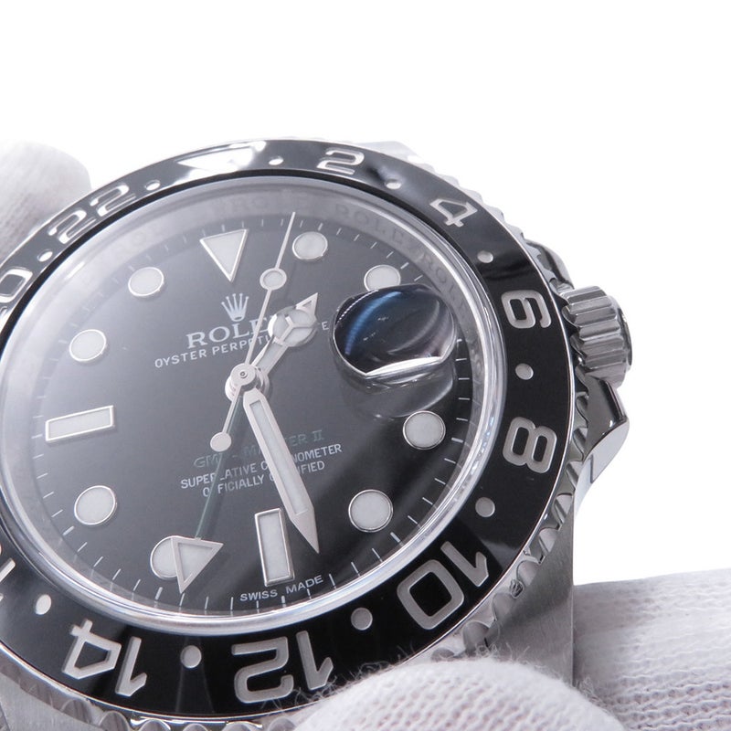 ロレックス GMTマスター2 デイト ランダムシリアル ルーレット 116710LN ROLEX 腕時計 黒文字盤