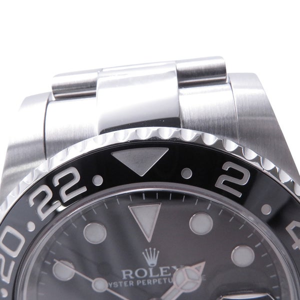 ロレックス GMTマスター2 デイト ランダムシリアル ルーレット 116710LN ROLEX 腕時計 黒文字盤