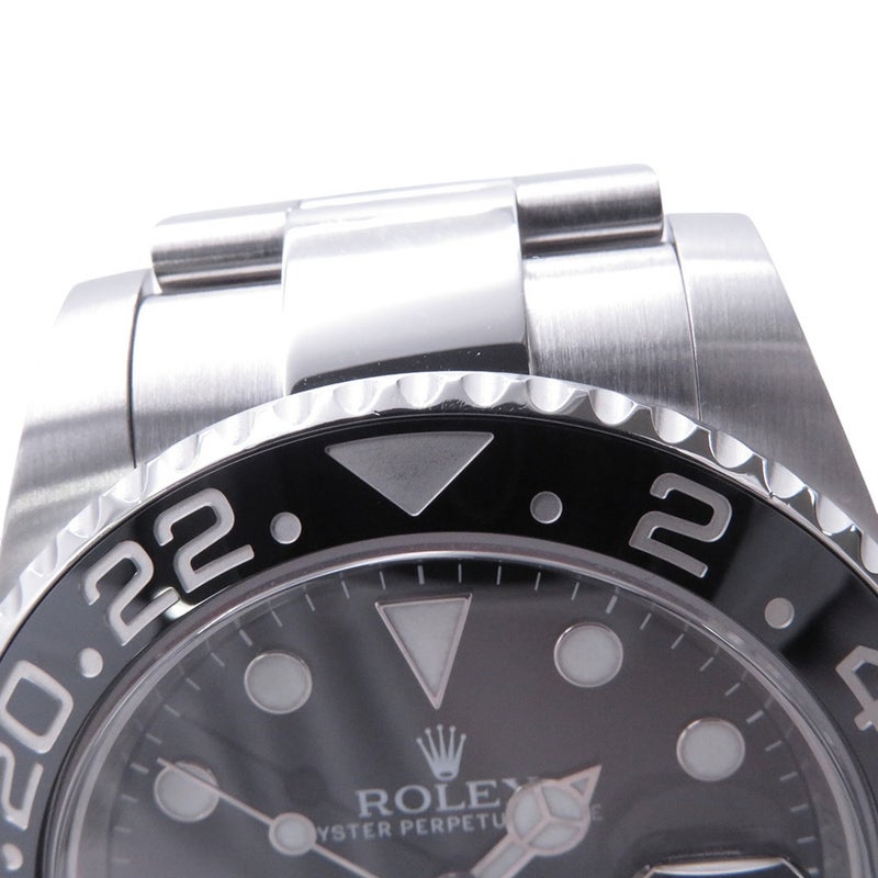 ロレックス GMTマスター2 デイト ランダムシリアル ルーレット 116710LN ROLEX 腕時計 黒文字盤