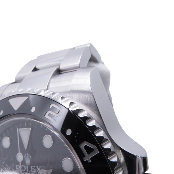ロレックス GMTマスター2 デイト ランダムシリアル ルーレット 116710LN ROLEX 腕時計 黒文字盤