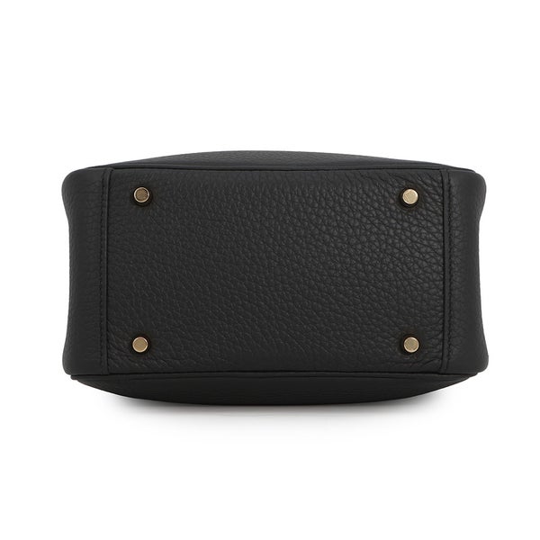 エルメス ハンドバッグ リンディ ミニ ブラック/ゴールド金具 トリヨンクレマンス K刻印 HERMES バッグ 2wayショルダーバッグ 黒