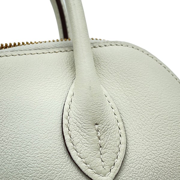 エルメス ボリード1923 25 ヴェルソ マッシュルーム/ビスキュイ/ゴールド金具 エバーカラー U刻印 Bolide 2wayショルダーバッグ