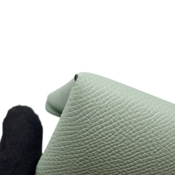 エルメス コインケース カルヴィ デュオ ヴェールドー/シルバー金具 エプソン G刻印 財布