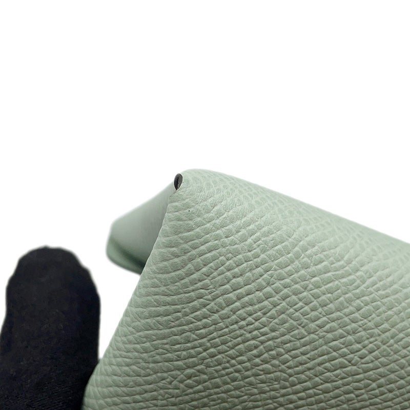エルメス コインケース カルヴィ デュオ ヴェールドー/シルバー金具 エプソン G刻印 財布
