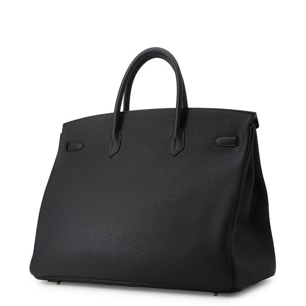 エルメス バーキン40 ブラック/ゴールド金具 トゴ K刻印 HERMES Birkin ハンドバッグ 黒