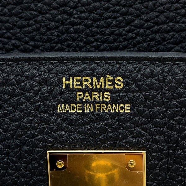 エルメス バーキン40 ブラック/ゴールド金具 トゴ K刻印 HERMES Birkin ハンドバッグ 黒
