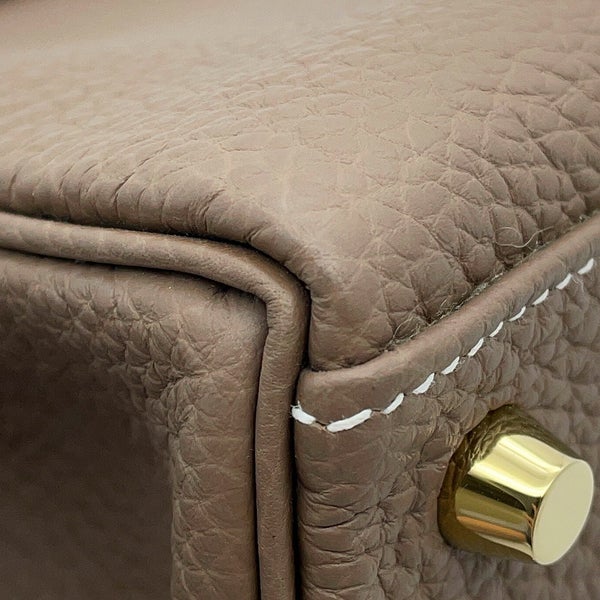 エルメス ハンドバッグ ケリー25 内縫い エトゥープ/ゴールド金具 トゴ W刻印 HERMES Kelly 2wayバッグ