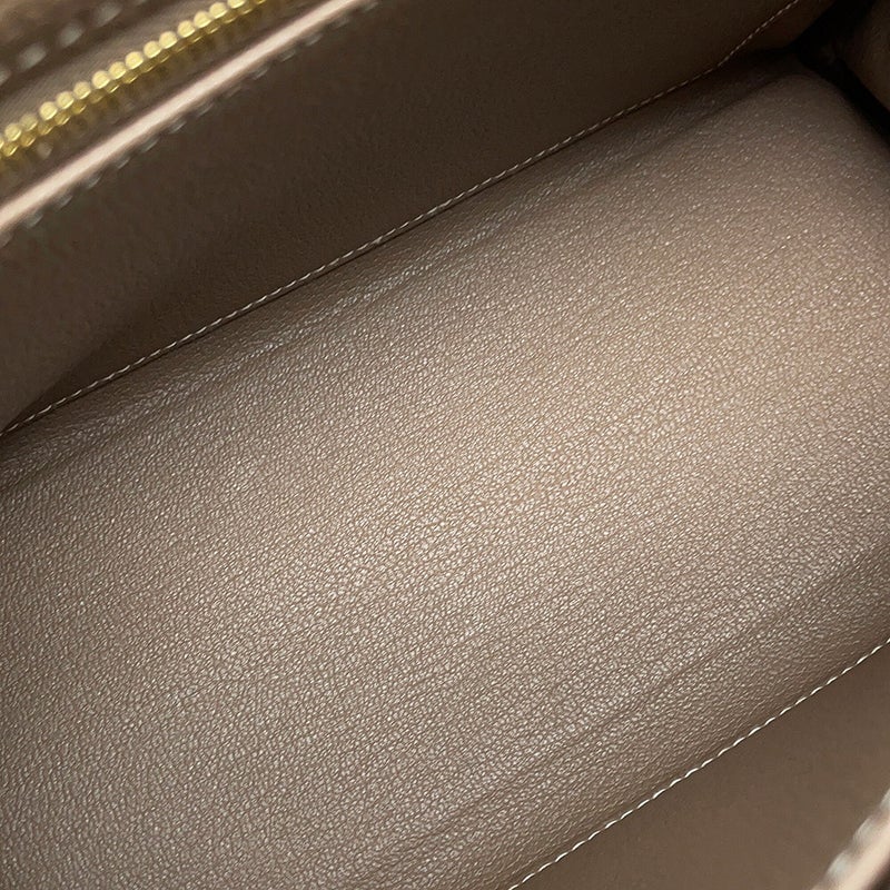 エルメス ハンドバッグ ケリー25 内縫い エトゥープ/ゴールド金具 トゴ W刻印 HERMES Kelly 2wayバッグ
