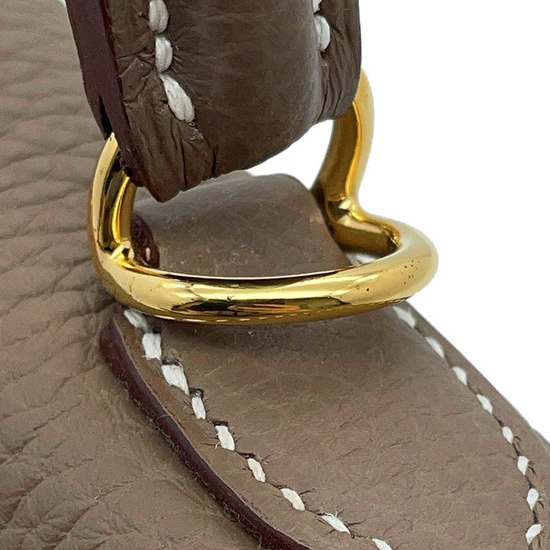 エルメス ハンドバッグ ケリー25 内縫い エトゥープ/ゴールド金具 トゴ W刻印 HERMES Kelly 2wayバッグ
