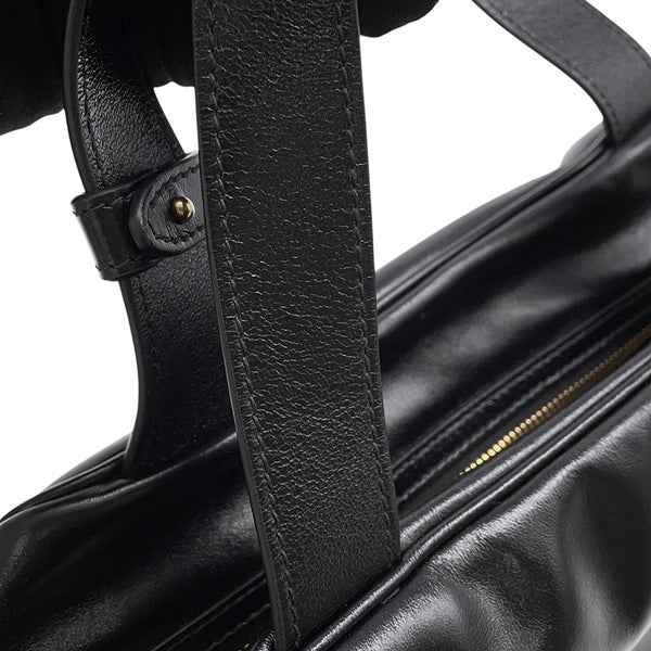 ミュウミュウ ハンドバッグ ボーリング  ロゴ レザー 5BB182 Miu Miu バッグ 黒