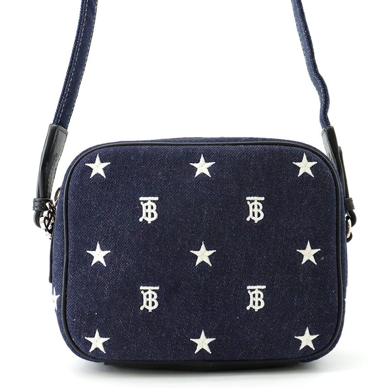 バーバリー ショルダーバッグ TBロゴ デニム BURBERRY バッグ