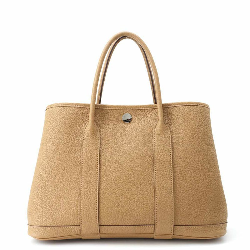 エルメス トートバッグ ガーデンパーティTPM ビスキュイ/シルバー金具 ネゴンダ B刻印