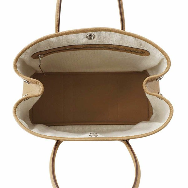 エルメス トートバッグ ガーデンパーティTPM ビスキュイ/シルバー金具 ネゴンダ B刻印