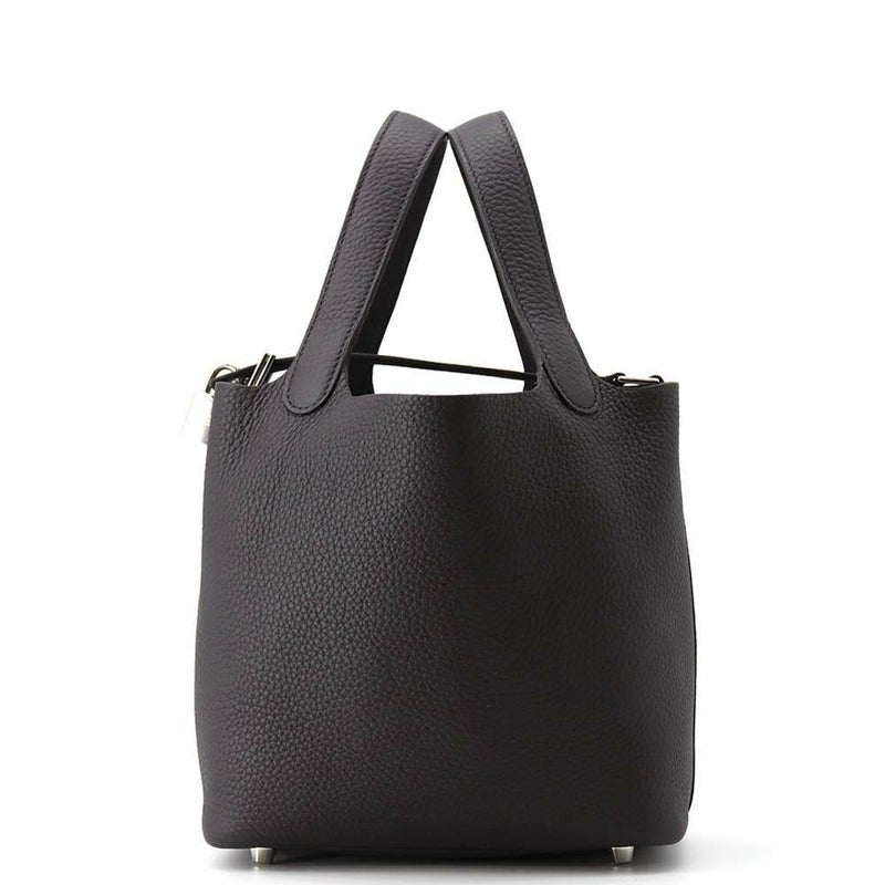 エルメス ハンドバッグ ピコタンロックPM プルノワール/シルバー金具 トリヨンクレマンス W刻印