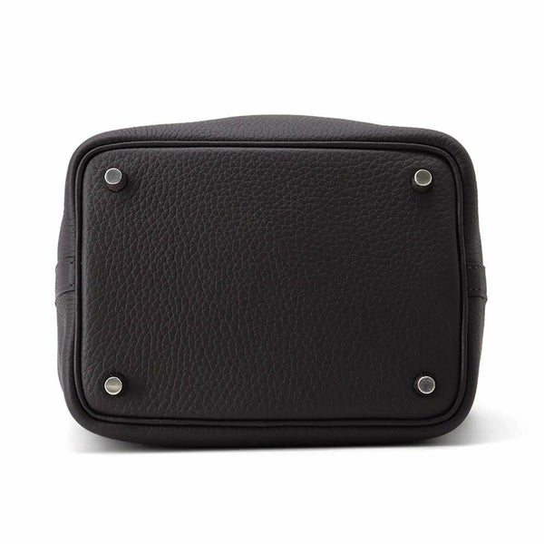 エルメス ハンドバッグ ピコタンロックPM プルノワール/シルバー金具 トリヨンクレマンス W刻印
