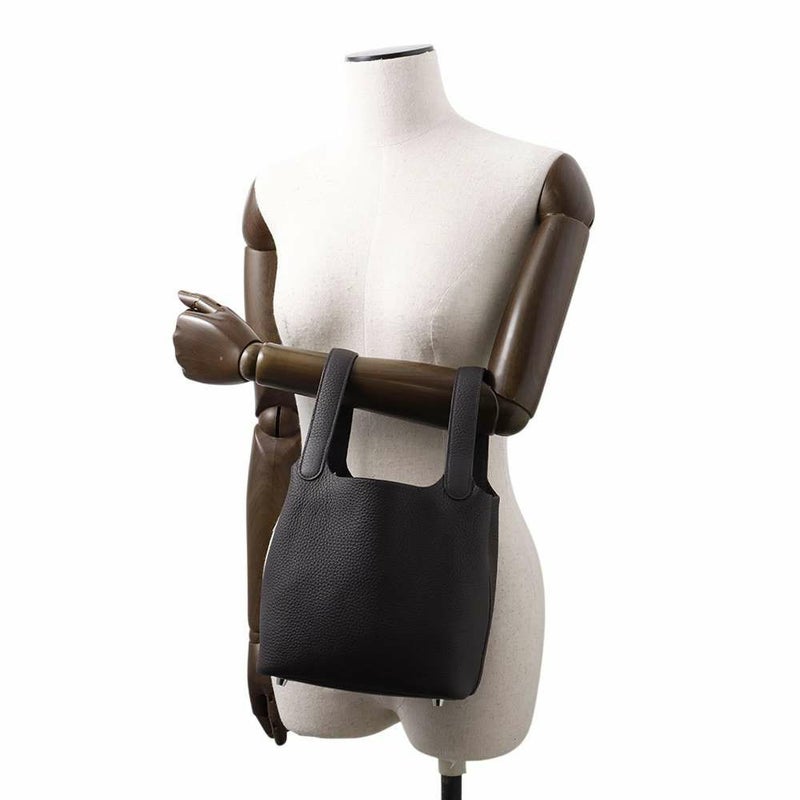 エルメス ハンドバッグ ピコタンロックPM プルノワール/シルバー金具 トリヨンクレマンス W刻印