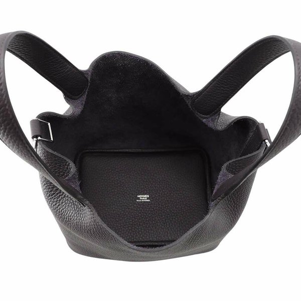 エルメス ハンドバッグ ピコタンロックPM プルノワール/シルバー金具 トリヨンクレマンス W刻印