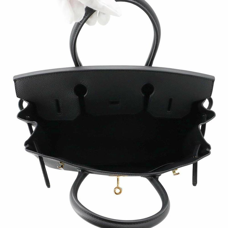 エルメス バーキン30 ブラック/ゴールド金具 エプソン W刻印 HERMES Birkin ハンドバッグ 黒