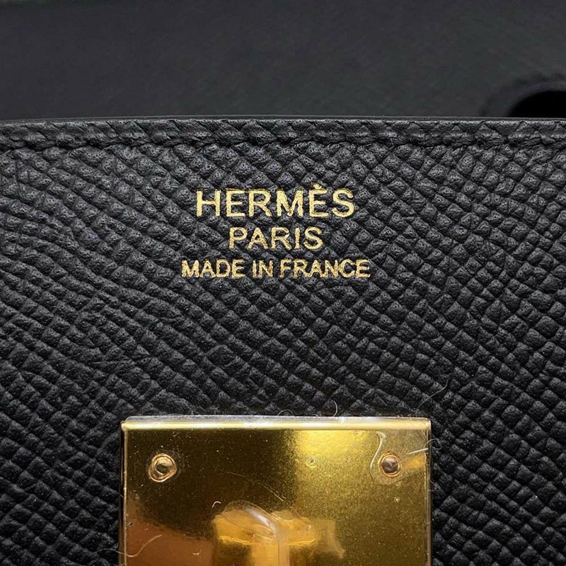 エルメス バーキン30 ブラック/ゴールド金具 エプソン W刻印 HERMES Birkin ハンドバッグ 黒