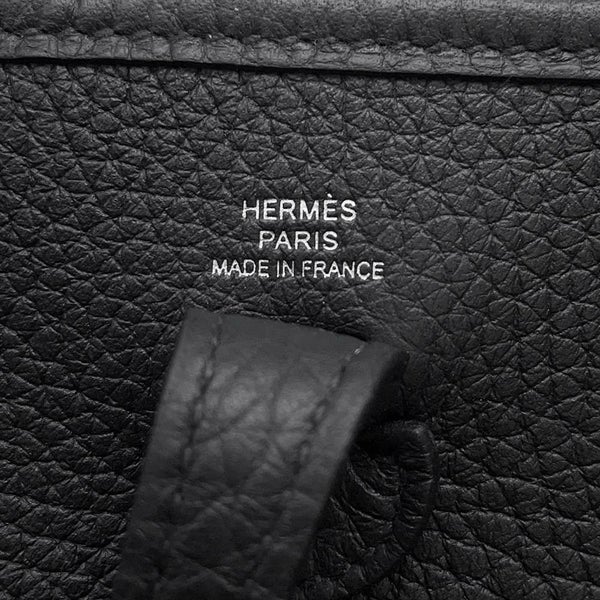 エルメス エブリンTPM アマゾン ブラック/シルバー金具 トリヨンクレマンス W刻印 黒