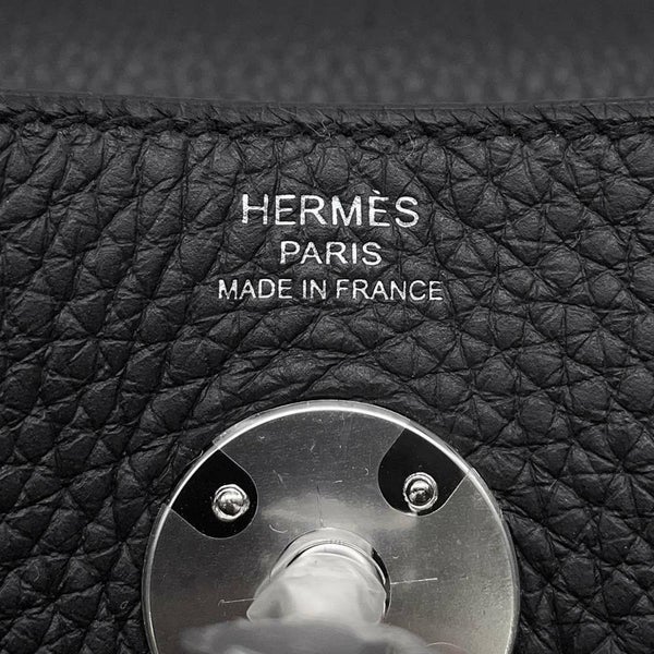 エルメス ハンドバッグ リンディ26 ブラック/シルバー金具 トリヨンクレマンス K刻印 2wayショルダー 黒