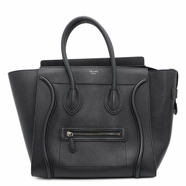 セリーヌ ハンドバッグ ラゲージ ショッパー ミディアム レザー CELINE バッグ 黒