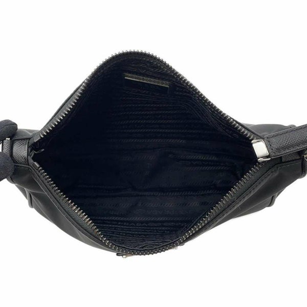 プラダ ショルダーバッグ ミニポーチ付き ナイロン 2VH113 PRADA バッグ 斜め掛け 黒