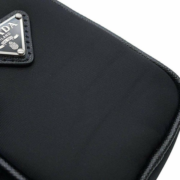 プラダ ショルダーバッグ ミニポーチ付き ナイロン 2VH113 PRADA バッグ 斜め掛け 黒