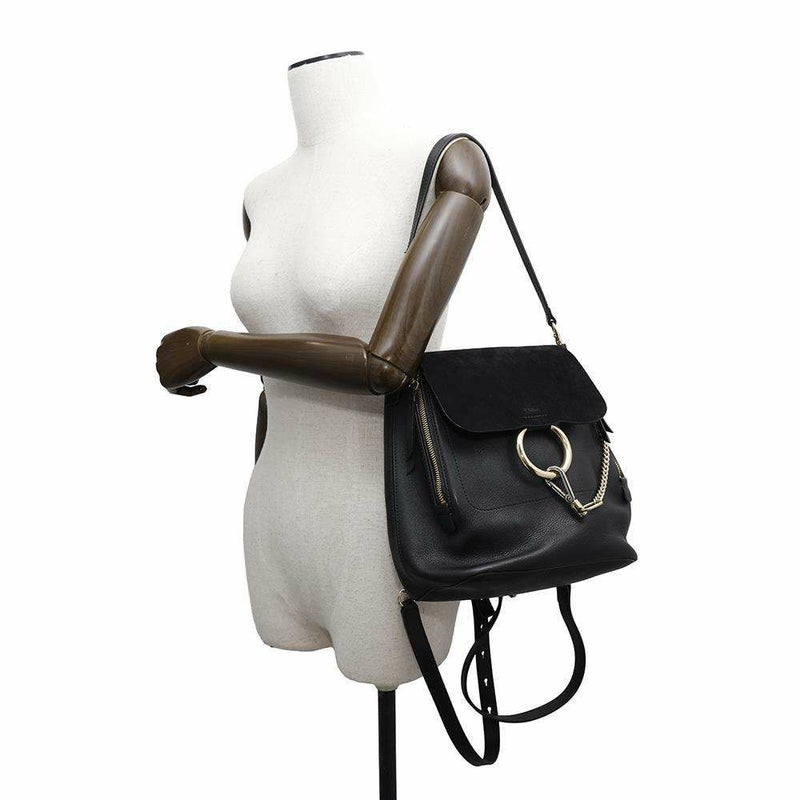 クロエ リュック フェイ ミニ バックパック レザー スエード 3S1192-HEU Chloe ショルダーバッグ 2way 黒