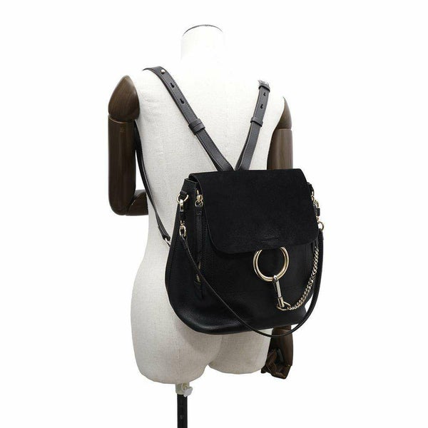 クロエ リュック フェイ ミニ バックパック レザー スエード 3S1192-HEU Chloe ショルダーバッグ 2way 黒