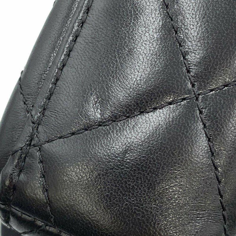 シャネル チェーンショルダーバッグ ココマーク マトラッセ ボックスバッグ ラムスキン AS2635 黒