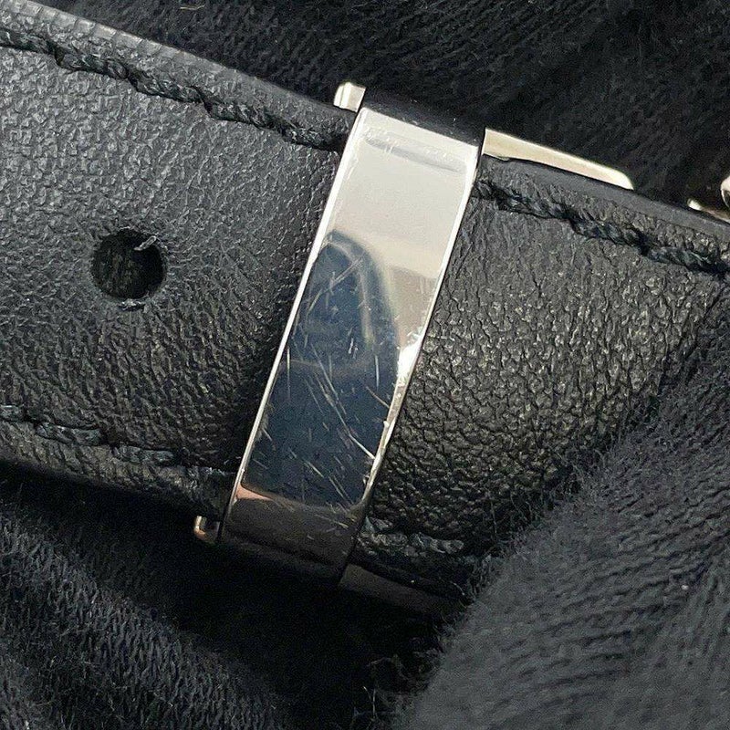 シャネル ボディバッグ マトラッセ ユニフォーム ラムスキン CHANEL ウエストバッグ 黒