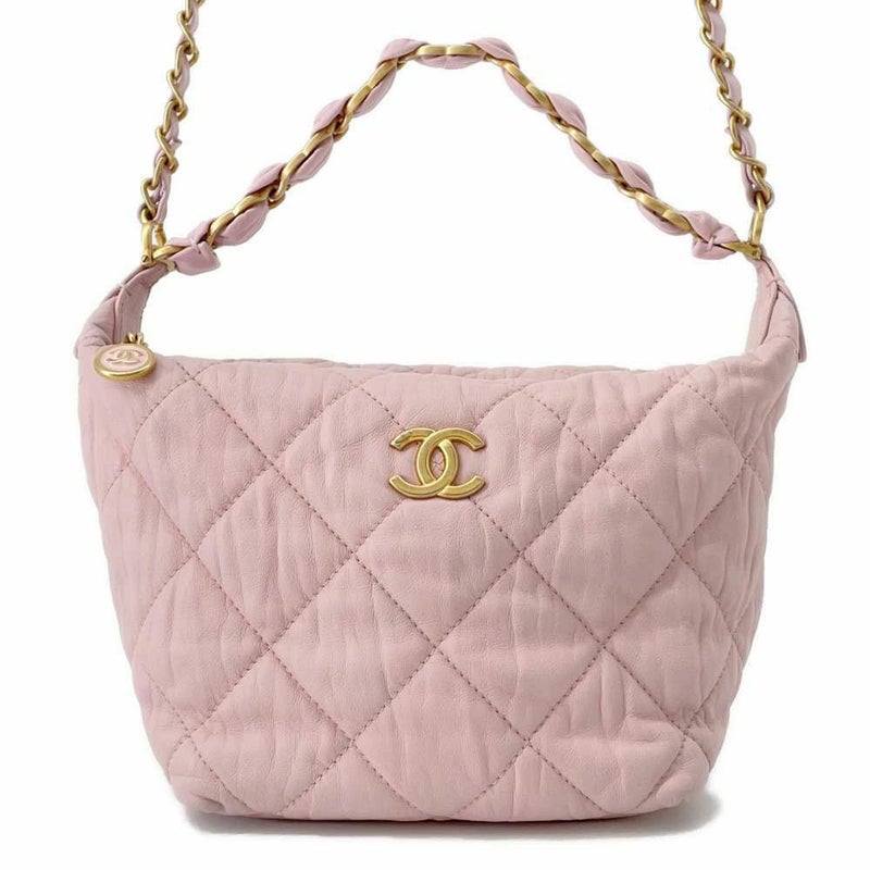 シャネル チェーンショルダーバッグ ココマーク ホーボーバッグ ラムスキン AS2480 CHANEL 2way