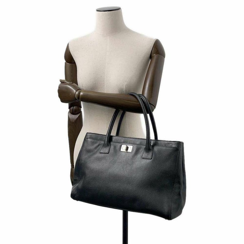 シャネル トートバッグ 2.55 エグゼクティブライン レザー A29292 CHANEL 黒