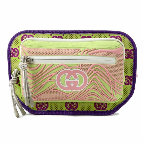 グッチ ボディバッグ GGナイロン ベルトバッグ ラバー 752102 GUCCI ウエストバッグ