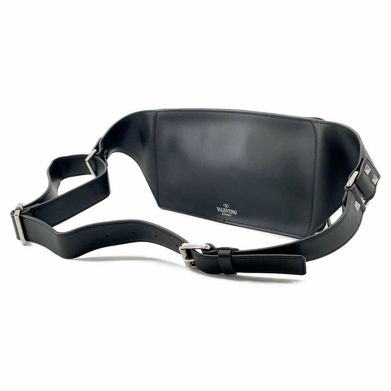 ヴァレンティノ・ガラヴァーニ ボディバッグ VLTNロゴ VY2B0A10WJW VALENTINO ベルトバッグ 黒
