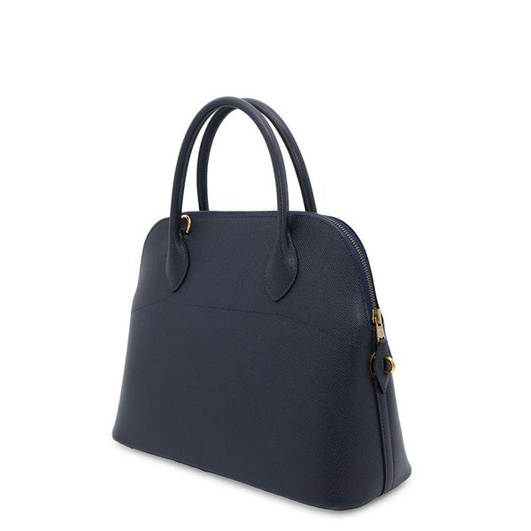 エルメス ハンドバッグ ボリード31 ネイビー/ゴールド金具 クシュベル 〇Z刻印 2wayショルダー