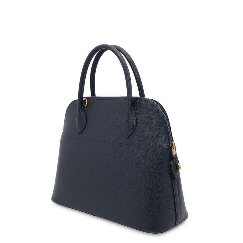 エルメス ハンドバッグ ボリード31 ネイビー/ゴールド金具 クシュベル 〇Z刻印 2wayショルダー