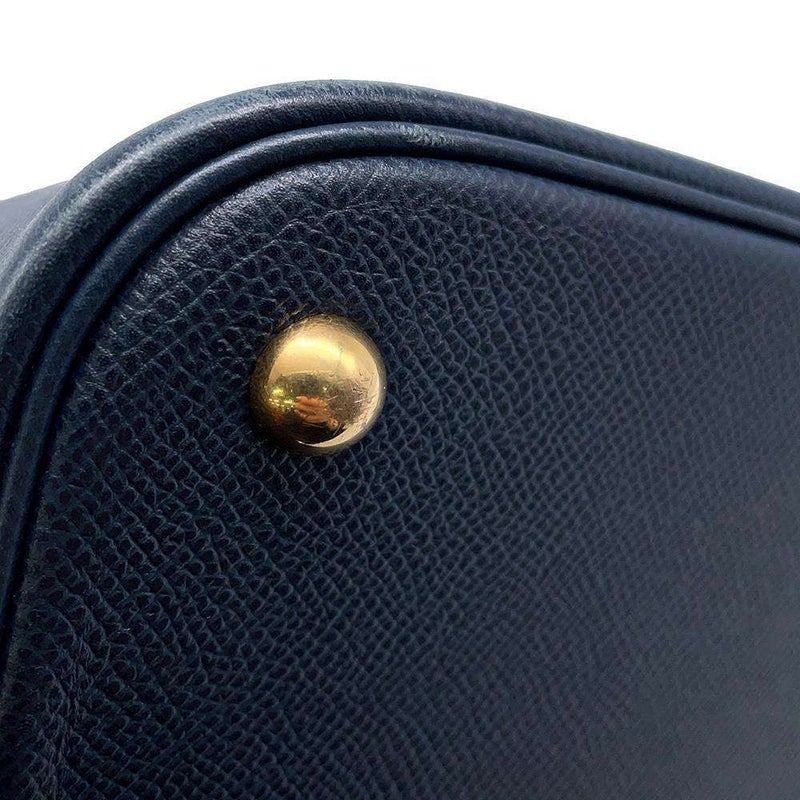 エルメス ハンドバッグ ボリード31 ネイビー/ゴールド金具 クシュベル 〇Z刻印 2wayショルダー