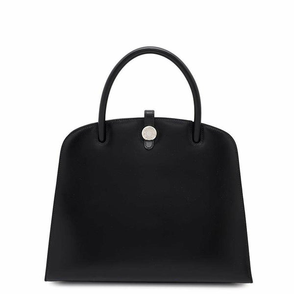 エルメス ハンドバッグ ダルヴィ ブラック/シルバー金具 ボックスカーフ □C刻印 HERMES バッグ 黒