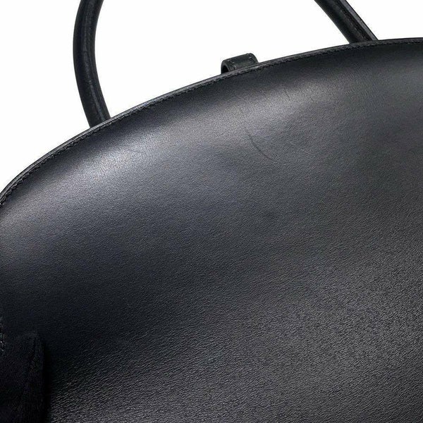 エルメス ハンドバッグ ダルヴィ ブラック/シルバー金具 ボックスカーフ □C刻印 HERMES バッグ 黒