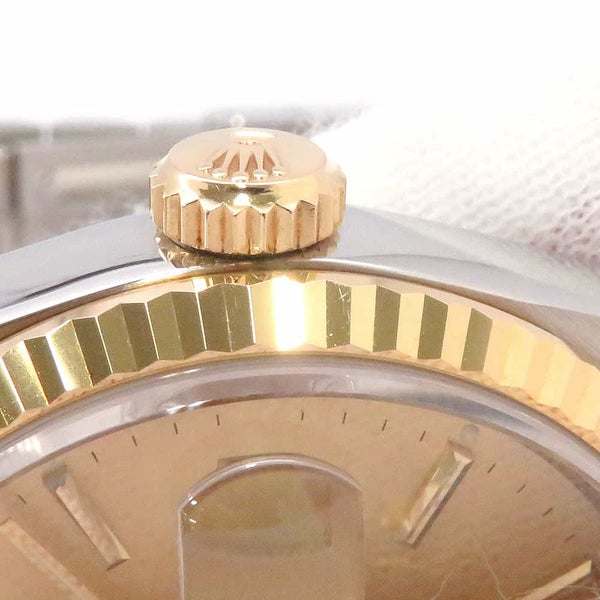 ロレックス デイトジャスト E番 SS/K18YG 16233 ROLEX 腕時計 シャンパン文字盤