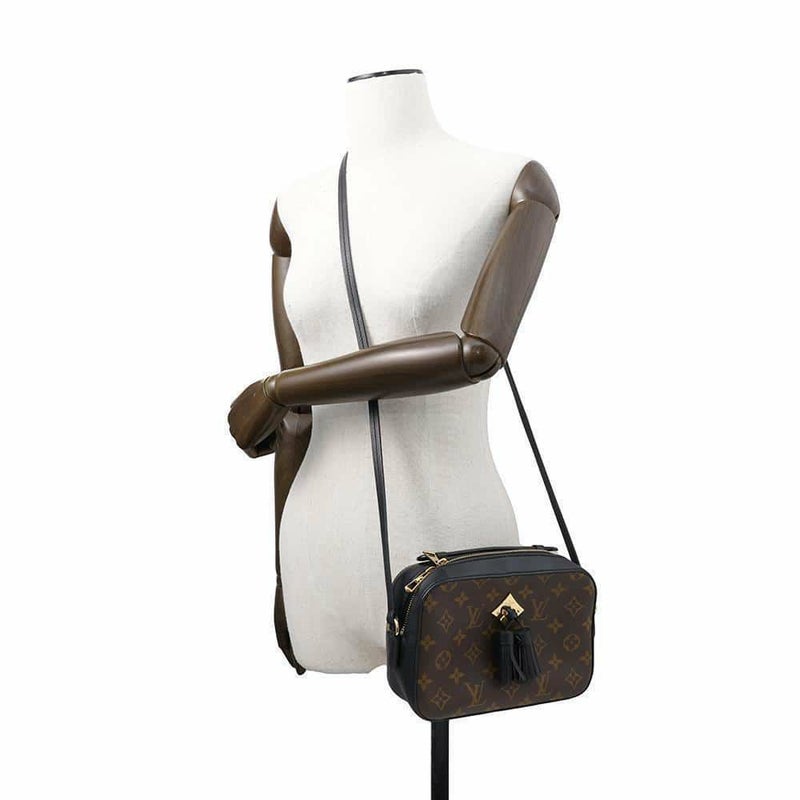 ルイヴィトン ショルダーバッグ モノグラム サントンジュ M43555 LOUIS VUITTON タッセル 黒 ブラック