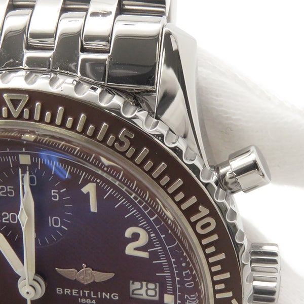 ブライトリング アヴィアスター デイト クロノグラフ A13024 BREITLING 腕時計 ブラウン文字盤