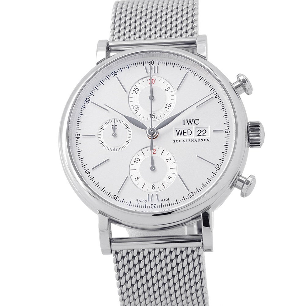IWC ポートフィノ クロノグラフ IW391028 腕時計 シルバー文字盤