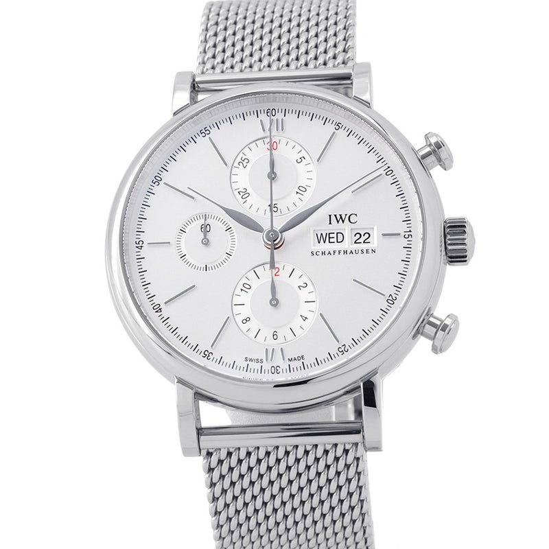 IWC ポートフィノ クロノグラフ IW391028 腕時計 シルバー文字盤