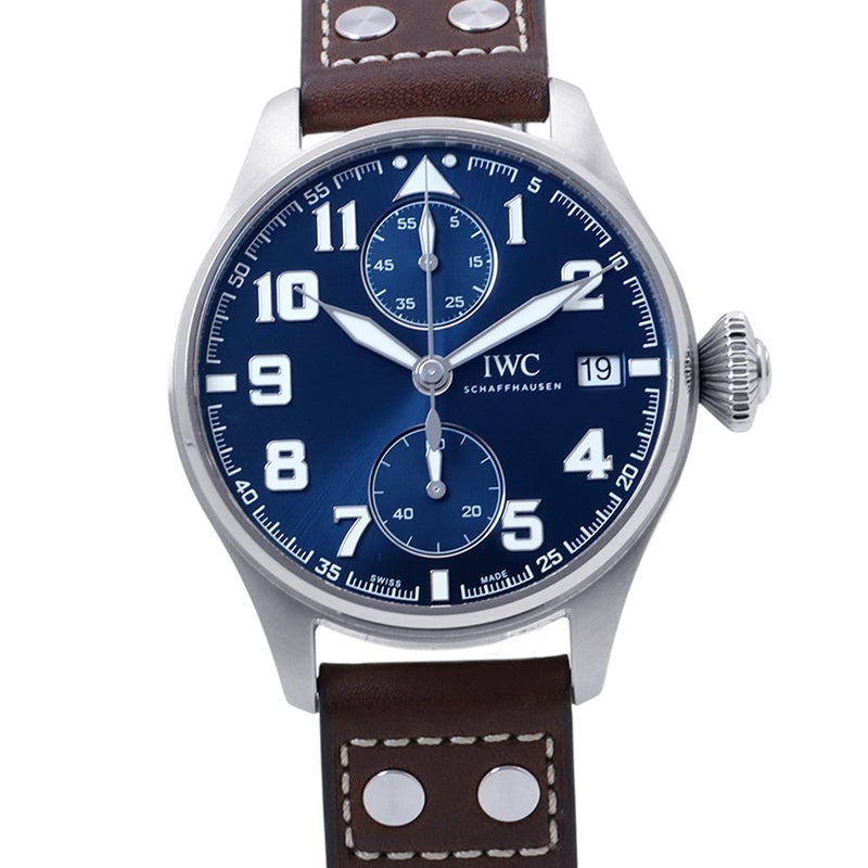 IWC ビッグ・パイロットウォッチ モノプッシャー プティ プランス 世界限定500本 腕時計 ブルー文字盤