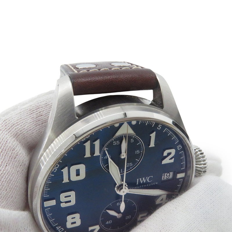 IWC ビッグ・パイロットウォッチ モノプッシャー プティ プランス 世界限定500本 腕時計 ブルー文字盤